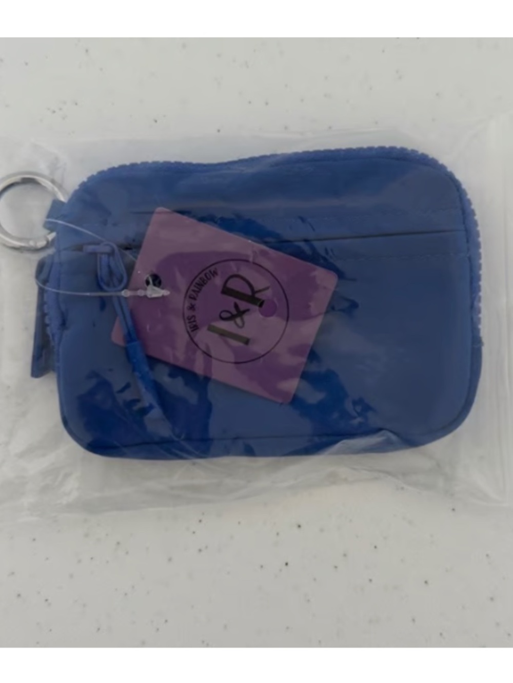 Iris Nylon Zipper Wallet - Royal Blue